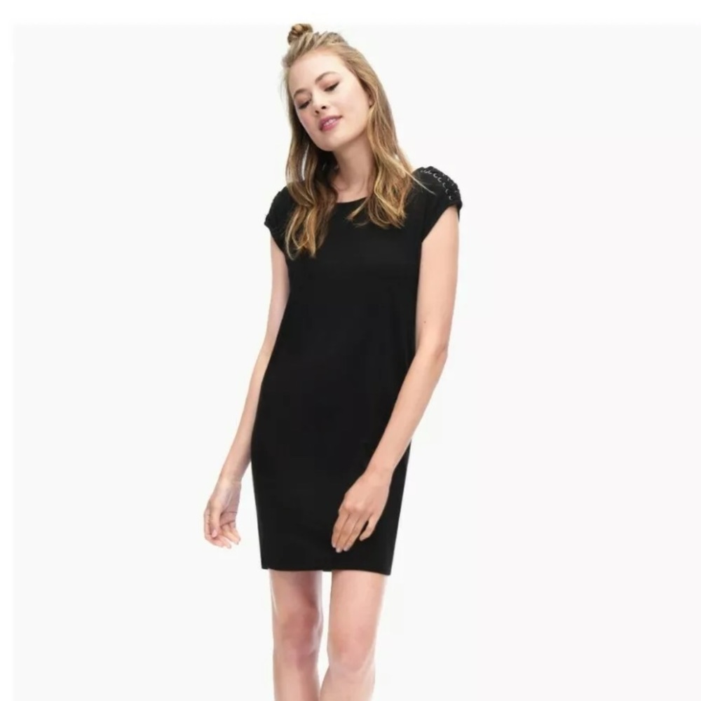 Splendid Black Braided Shoulder Sleeveless Dress, XS